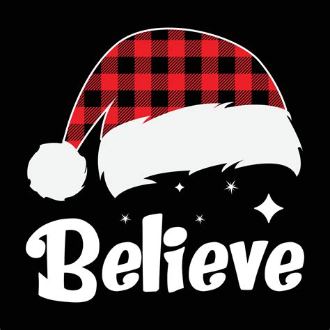 Believe, Merry Christmas 25407890 Vector Art at Vecteezy