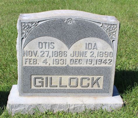 Otis Gillock 1886 1931 Homenaje De Find A Grave