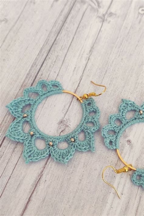 Crochet Earrings Pattern Crochet Jewelry Patterns Crochet Lace Pattern Crochet Flower