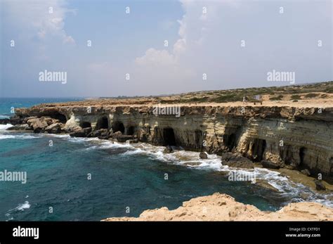 Dh Cape Greco National Park CAPE GREKO CYPRUS Tourists Sea Caves Near