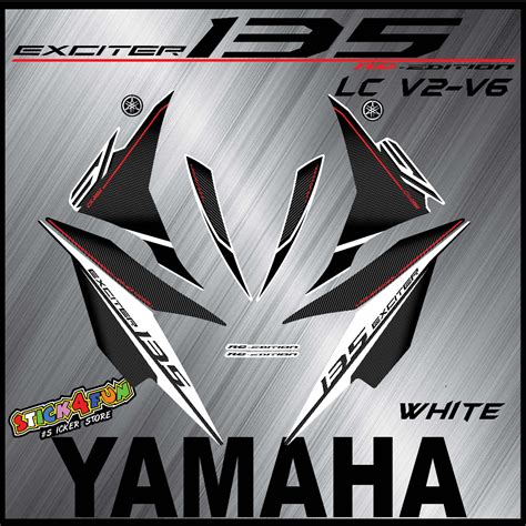 Stripe Motor Yamaha Lc135 V2v7 Exciter Rc Edition 2017 Custom Stripe