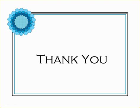 Printable Thank You Note Template