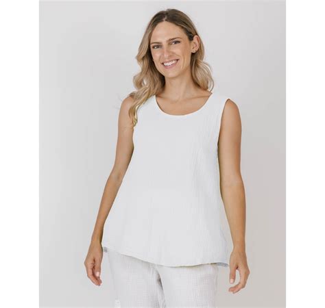 Clothing And Shoes Tops T Shirts And Tops Shannon Passero Cotton Gauze Katy Tank Top Tsc Ca