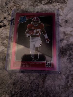 Panini Chronicles Draft Picks Jaylen Waddle Optic Pink Rated