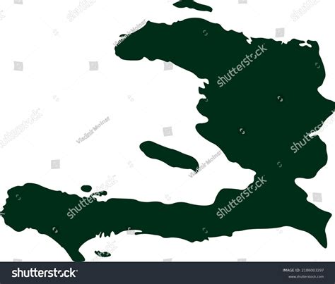 Vector Illustration Haiti Map Stock Vector Royalty Free 2186003297