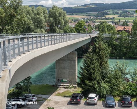 Road Bridge Over The Aare Gerzensee Wichtrach Canton O Flickr