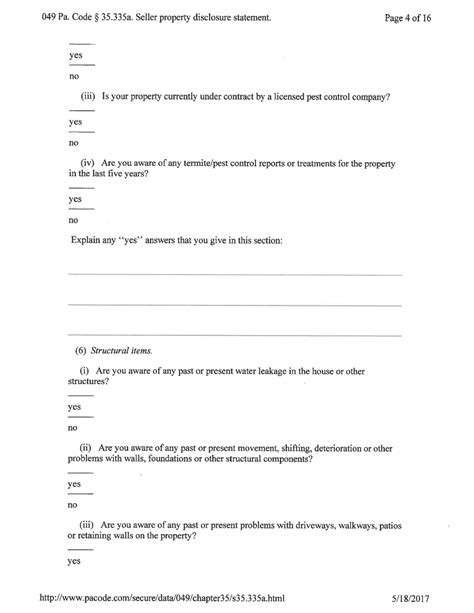 Pennsylvania Seller S Property Disclosure Statement Fill Out Sign