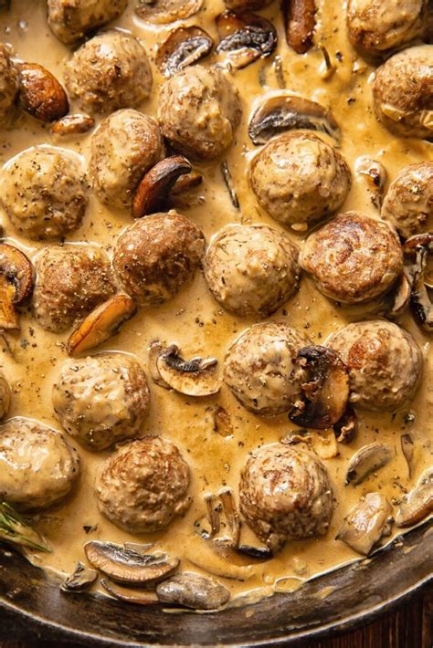 Meatballs with Marsala Cream Sauce - Vikalinka