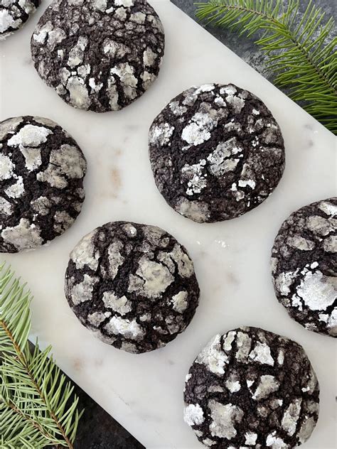 Peppermint Chocolate Crinkle Cookies Recipe Pamela Salzman