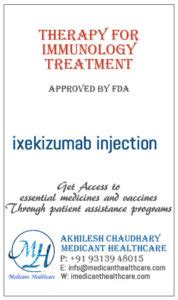 ixekizumab injection | Generic Medicines FDA Approved - A Registered Pharmacy In India