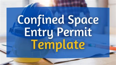 Confined Space Entry Permit Work Safety QLD