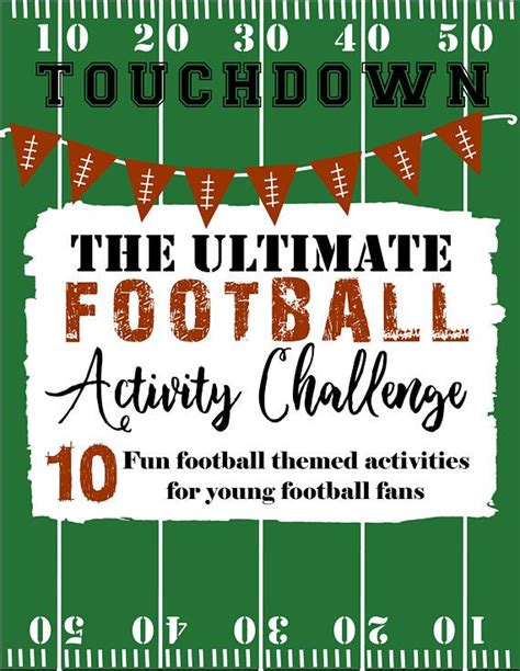 The Ultimate Football Activity Challenge - Etsy