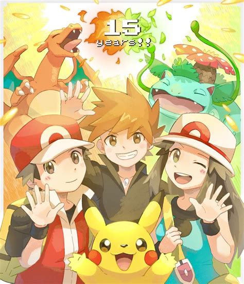 Today Is The Th Anniversary Of Pokemon Fire Red And Leaf Green Art