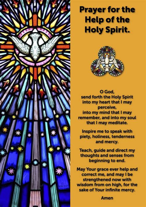 Litany Of The Holy Spirit Prayer