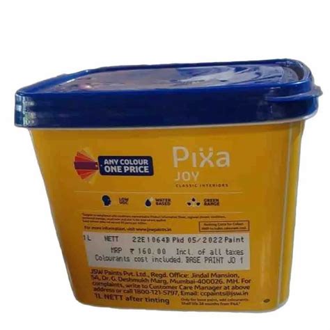 Jsw Pixa Joy Classic Interiors Paint Packaging Size L At Rs