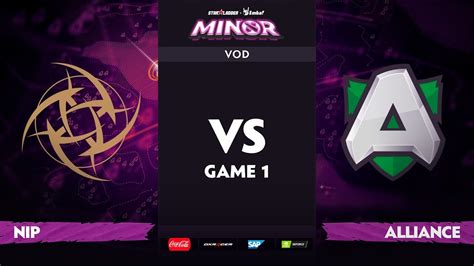 EN Ninjas In Pyjamas Vs Alliance Game 1 StarLadder ImbaTV Dota 2