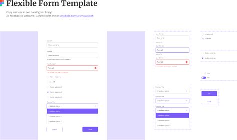 Flexible Form Template Figma