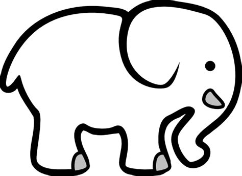 White Elephant Clip Art at Clker.com - vector clip art online, royalty ...