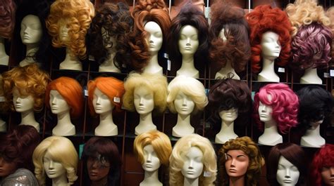 Wigs Of Different Colors And Styles Background Picture Of Wigs Background Image And Wallpaper