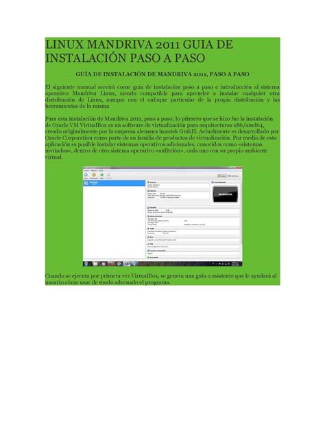 Calam O Manual De Instalacion Linux Mandriva