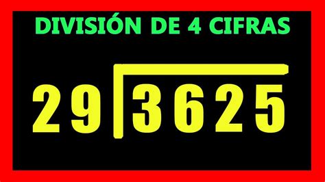 Divisiones De 4 Cifras En El Dividendo Y 2 En El Divisor YouTube