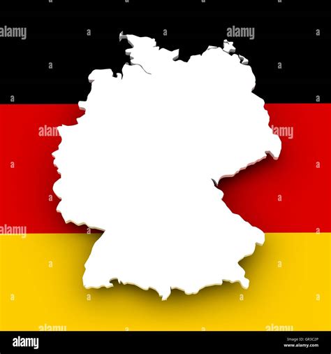 German map and flag Stock Photo - Alamy