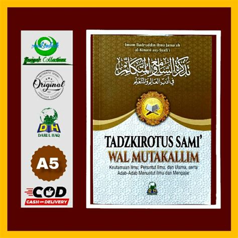 Jual Tadzkirotus Sami Walmutakallim Keutamaan Ilmu Dan Ulama Shopee