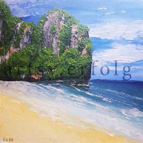 Landscape Paint An Island Artistsandclients