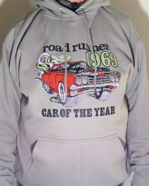 1969 Plymouth Roadrunner Car Of The Year Vintage Style Hot Rod Hoodie