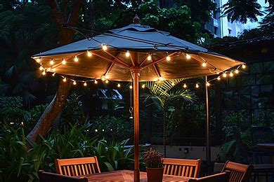 New Lluminate With Diy Patio Umbrella Lights Transform Yo Background ...