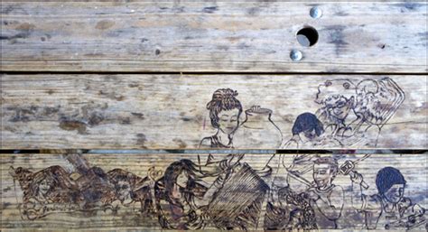 Photo Of The Week Picnic Table Graffiti The Penland Sketchbook