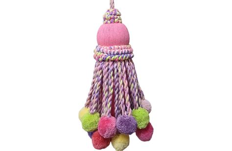 Baby Pink Jumbo Pom Pom Tassels The Stripes Company United States