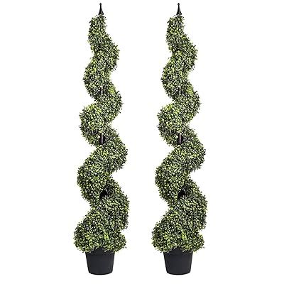 Buy Artificial Cypress Spiral Topiary Trees Potted Indoor Or Outdoor