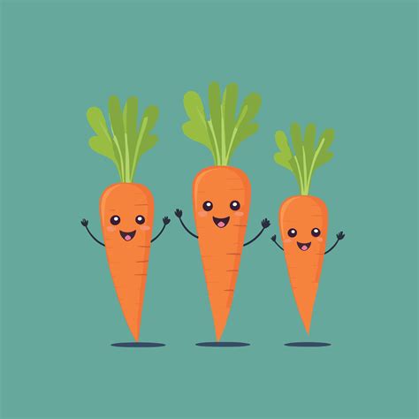 Cute carrot cartoon drawing 36706723 Vector Art at Vecteezy