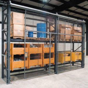 pallet-rack-enclosure-with-sliding-doors | Golden State Material Handling