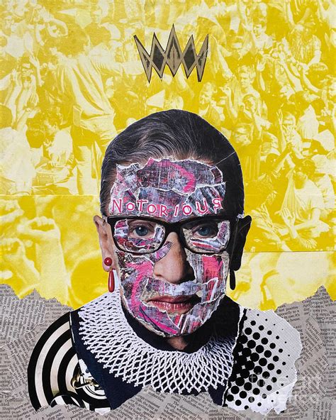 Notorious RBG Mixed Media By Citizen Raja Fine Art America