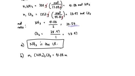 Solved Urea Nh Co Is Prepared By Reacting Ammonia With Carbon