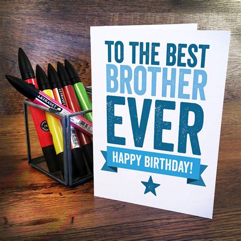 22 Ideas for Brother Birthday Cards - Home, Family, Style and Art Ideas