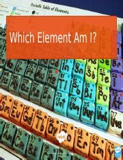 Name the Element Quick Quiz PowerPoint.ppt - Which Element Am I? Photo ...