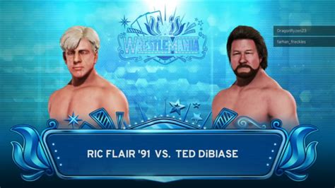 Wwe K Online Ric Flair Vs Ted Dibiase Youtube