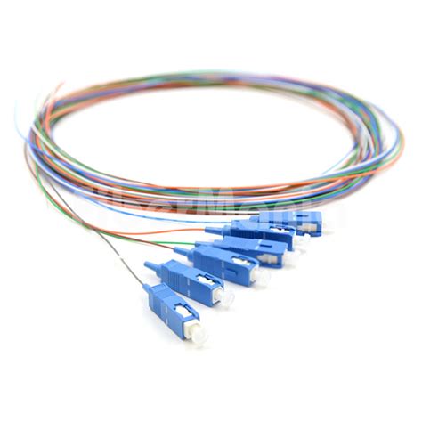 Unjacketed M Fibers Fc Upc Single Mode Color Coded Fiber Optic