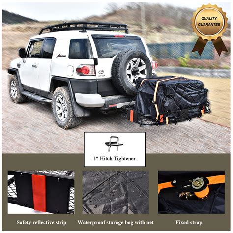 USSerenaY Hitch Cargo Carrier Trailer Hitch Luggage Rack With Net