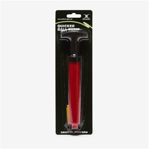 Gilbert Quicker Ball Pump Red Accessories Pump Prodirect Rugby