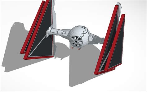 3d Design Star Wars Sith Tie Fighter Tinkercad