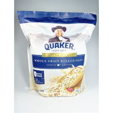 Quaker Whole Grain Rolled Oats Kg Shopee Philippines