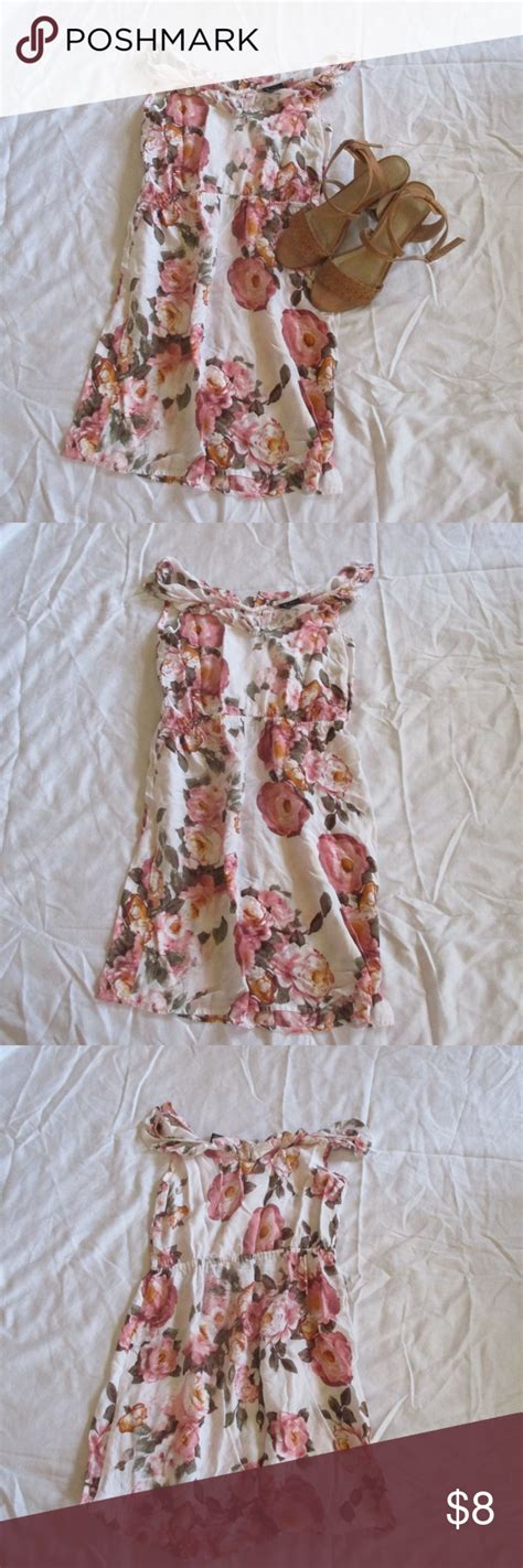 Rue21 Pink, Orange, and Brown Floral Dress | Brown floral, Clothes design, Dresses