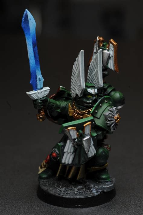 Dark Angels Veteran Company Champion W Sword Of Caliban And Combat