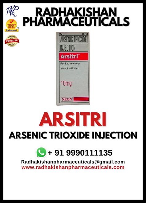 Arsitri Arsenic Trioxide Injection At Best Price In New Delhi