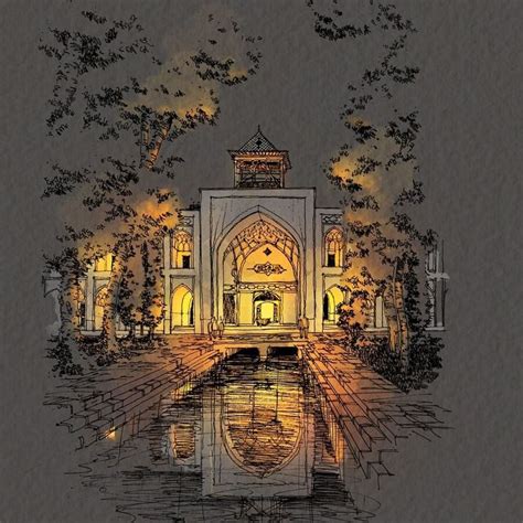 Architecture Drawings Lit Up | Architecture drawing art, Architecture ...