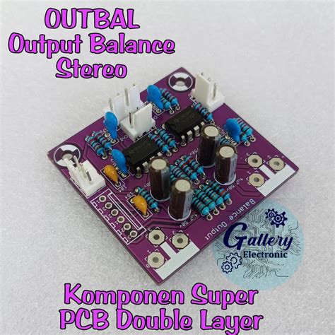 Jual Kit Outbal Output Balance Stereo Pcb Doubel Layer Fr Fiber